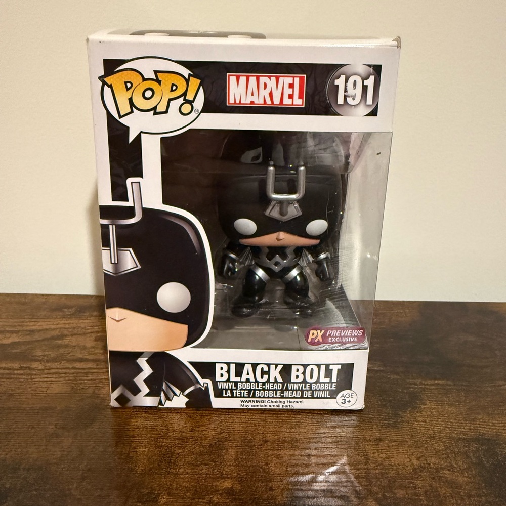 Funko Pop! Marvel Black Bolt #191 PX Previews Exclusive vinyl bobble-head